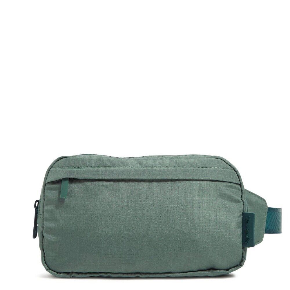 Vera Bradley Mini Belt Bag Ripstop in Olive Leaf